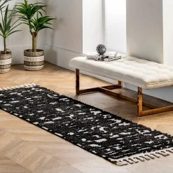 NuLOOM Cosette Abstract High Low Textured Tassel Area Rug New Arrivals