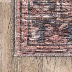 NuLOOM New Arrivals Marci Machine Washable Vintage Medallion Area Rug