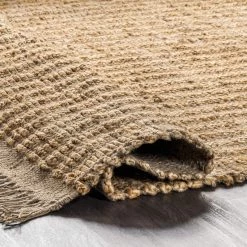 NuLOOM Hallie Farmhouse Hand Woven Braided Jute Tassel Area Rug New Arrivals