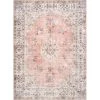 NuLOOM New Arrivals Ren Machine Washable Vintage Floral Area Rug