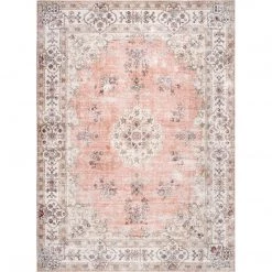 NuLOOM New Arrivals Ren Machine Washable Vintage Floral Area Rug