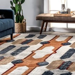 NuLOOM Marita Distressed Geometric Area Rug