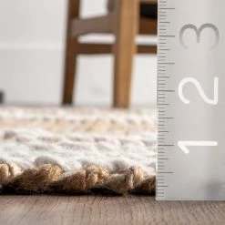 NuLOOM Viola Hand Loomed Jute And Wool Textured Tassel Area Rug New Arrivals