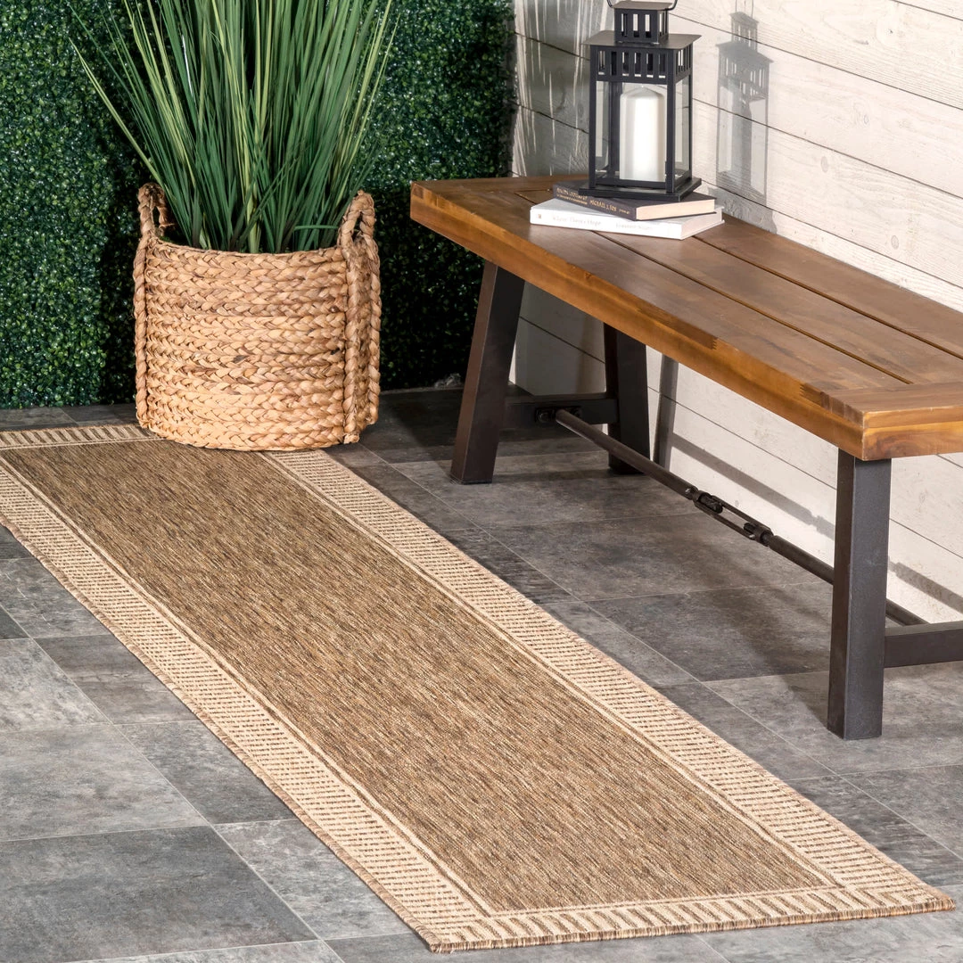NuLOOM Asha Simple Border Indoor/Outdoor Area Rug New Arrivals 20 NuLOOM Asha Simple Border Indoor/Outdoor Area Rug New Arrivals