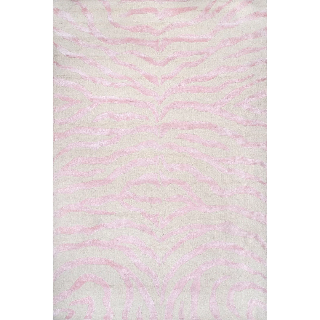 NuLOOM Contemporary Hand Tufted Plush Zebra Area Rug 10 NuLOOM Contemporary Hand Tufted Plush Zebra Area Rug