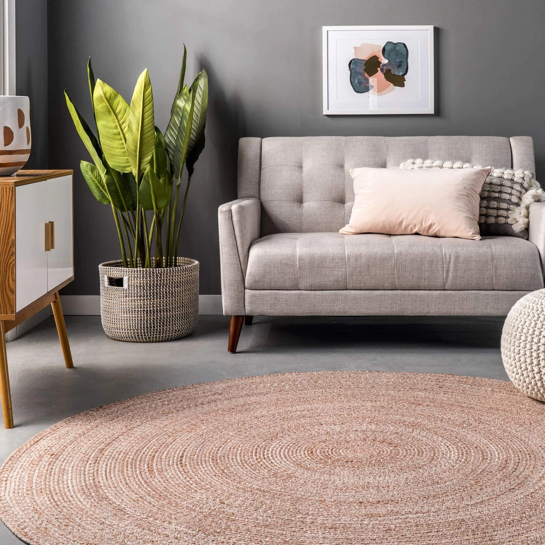 NuLOOM Kyla Handmade Braided Farmhouse Round Area Rug New Arrivals 7 NuLOOM Kyla Handmade Braided Farmhouse Round Area Rug New Arrivals