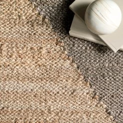 NuLOOM Pandora Diamond Jute Area Rug
