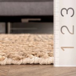 NuLOOM Lilah Hand Woven Jute And Cotton Plaid New Arrivals