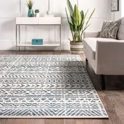 NuLOOM New Arrivals Chloe Tribal Motif Banded Area Rug 26 NuLOOM New Arrivals Chloe Tribal Motif Banded Area Rug
