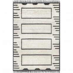 NuLOOM Lucia Scrolling Panels Fringed Area Rug