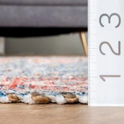 NuLOOM New Arrivals Mina Traditional Medallion Tassel Flatweave Area Rug