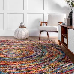 NuLOOM Ardelle Swirl Shaggy Area Rug