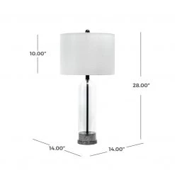 NuLOOM New Arrivals Bayhill 28" Glass Table Lamp 27 NuLOOM New Arrivals Bayhill 28