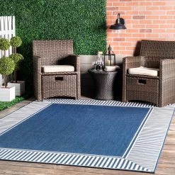 NuLOOM Asha Simple Border Indoor/Outdoor Area Rug New Arrivals 56 NuLOOM Asha Simple Border Indoor/Outdoor Area Rug New Arrivals
