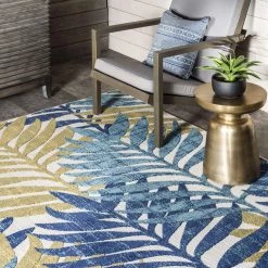 NuLOOM Molly Textured Tropical Leaves Indoor/Outdoor Area Rug New Arrivals 18 NuLOOM Molly Textured Tropical Leaves Indoor/Outdoor Area Rug New Arrivals