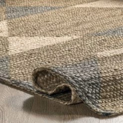 NuLOOM New Arrivals Banded Diamond Braided Jute Area Rug 12 NuLOOM New Arrivals Banded Diamond Braided Jute Area Rug