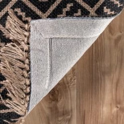 NuLOOM New Arrivals Dasha Geometric Jute Tassel Area Rug