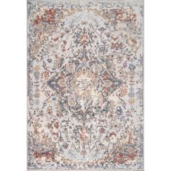 NuLOOM Luella Hand Knotted Worn Wreath Area Rug New Arrivals