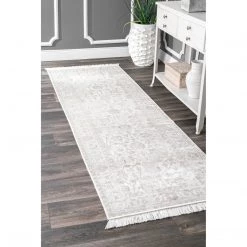 NuLOOM Vintage Floral Elyse Fringe Rug Area Rug New Arrivals