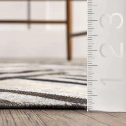 NuLOOM Elaine Leather Modern Chevrons Area Rug