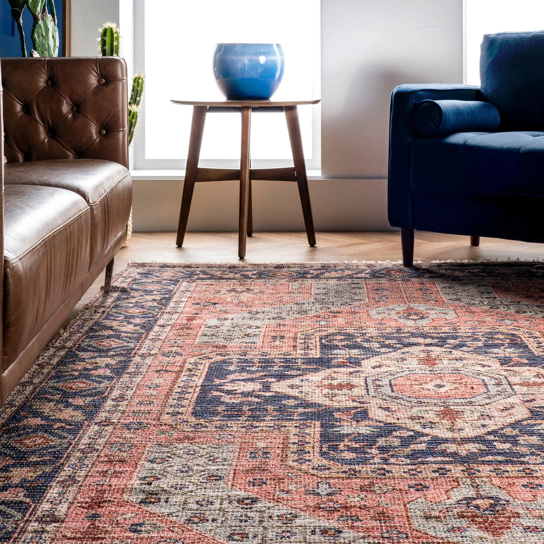 NuLOOM Kiersten Floral Medallion Flatweave Tassel Area Rug 8 NuLOOM Kiersten Floral Medallion Flatweave Tassel Area Rug