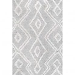 NuLOOM Vivianne High Low Moroccan Diamond Soft Shaggy Area Rug New Arrivals