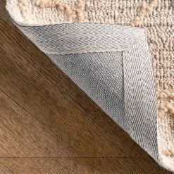 NuLOOM New Arrivals Madison High Low Moroccan Diamond Wool Area Rug