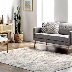 NuLOOM Alexa Textured Modern Marble Area Rug