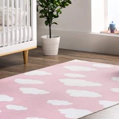 NuLOOM New Arrivals Landon Clouds Kids Washable Area Rug
