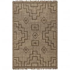 NuLOOM Maxine Handmade Jute And Leather Global Inspired Fringe Area Rug New Arrivals