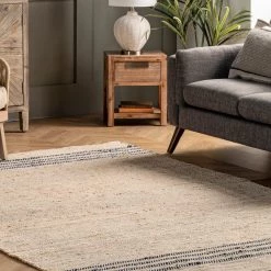 NuLOOM New Arrivals Striped Casual Jute Flatweave Area Rug