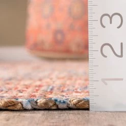 NuLOOM Brina Floral Medallion Tassel Flatweave Area Rug