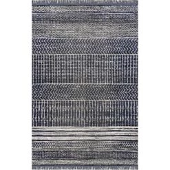 NuLOOM New Arrivals Saige Modern Trellis Fringe Indoor/Outdoor Area Rug