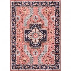 NuLOOM New Arrivals Amber Machine Washable Floral Aztec Area Rug