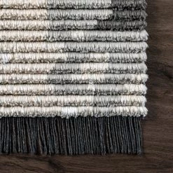NuLOOM Harper Abstract Marble Soft Shag Fringe Area Rug New Arrivals
