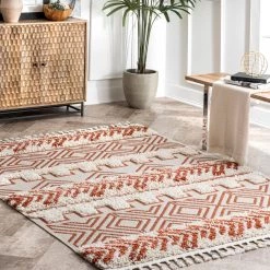 NuLOOM Zuri Shaggy Banded Tribal Area Rug New Arrivals