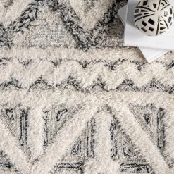 NuLOOM Giselle High-Low Shaggy Wool Geometric Trellis Area Rug New Arrivals 22 NuLOOM Giselle High-Low Shaggy Wool Geometric Trellis Area Rug New Arrivals