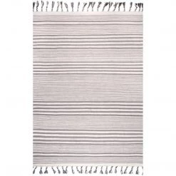 NuLOOM Rose Stripe Cotton Flatweave Tassel Area Rug New Arrivals