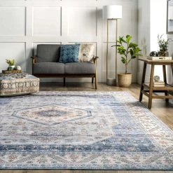 NuLOOM Persian Medallion Washable Area Rug