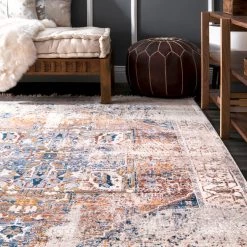 NuLOOM Best Sellers Vintage Harriet Medallion Fringe Area Rug