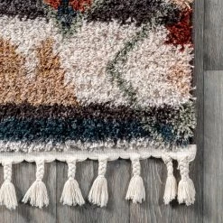NuLOOM Southwestern Rosemarie Moroccan Tassel Shag Area Rug New Arrivals