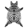 NuLOOM New Arrivals Jayla Machine Washable Zebra Faux Cowhide Area Rug