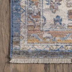 NuLOOM Addison Transitional Faded Medallion Fringe Area Rug New Arrivals