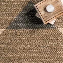 NuLOOM New Arrivals Banded Diamond Braided Jute Area Rug 14 NuLOOM New Arrivals Banded Diamond Braided Jute Area Rug