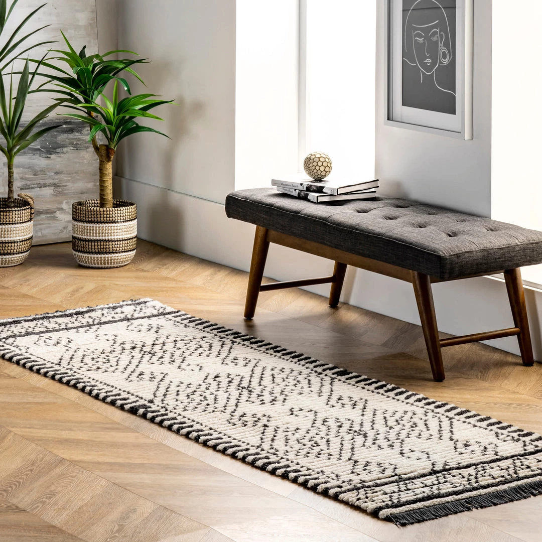 NuLOOM Iliana Soft Shag Geometric Diamond Fringe Area Rug New Arrivals 10 NuLOOM Iliana Soft Shag Geometric Diamond Fringe Area Rug New Arrivals