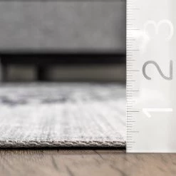 NuLOOM New Arrivals Alva Faded Abstract Machine Washable Area Rug