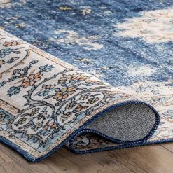 NuLOOM New Arrivals Ren Machine Washable Vintage Floral Area Rug