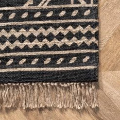 NuLOOM New Arrivals Fawn Ethnic Jute Tassel Area Rug