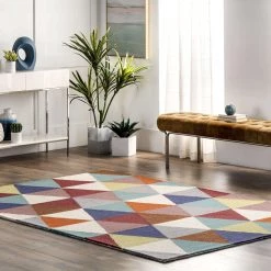 NuLOOM New Arrivals Sophie Wool Modern Abstract Collage Area Rug