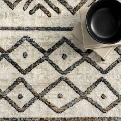 NuLOOM New Arrivals Kendra Tribal Panel Fringe Area Rug